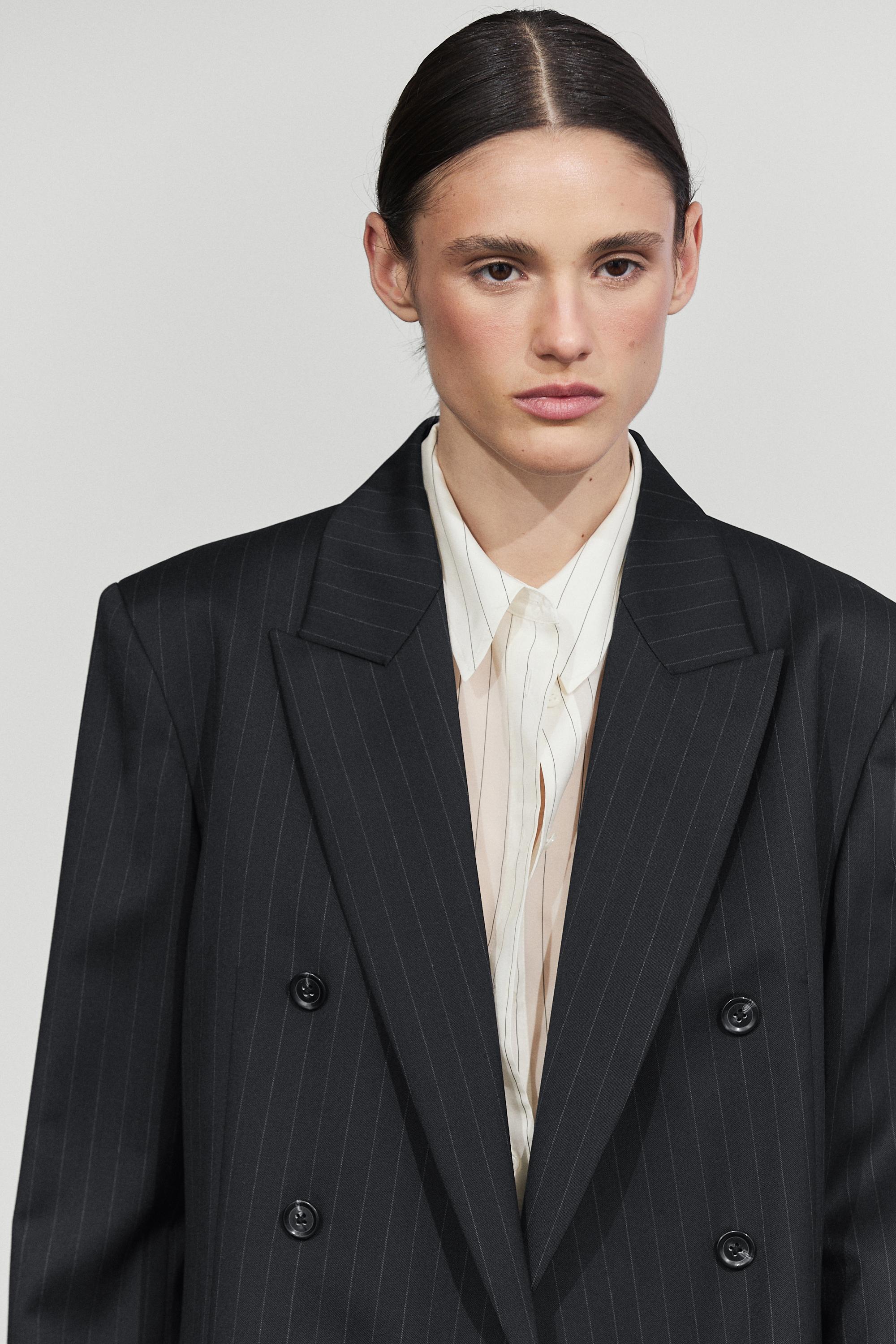 Veste de costume à rayures tennis 100 % laine